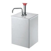 S/S SINGLE STAND ASSY W/PUMP FOR HOLDING JAR CAP: 1GALLON. - Mabrook Hotel Supplies